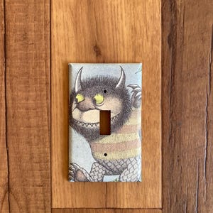Adorable Upcycled Where The Wild Things Are Light Switch Cover