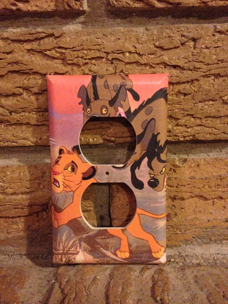 Simba and Hyenas Lion King Electrical Outlet Plate Cover LK14 Etsy