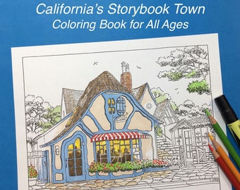 Carmel-by-the-Sea California's Storybook Town Coloring Book for All Ages Carmel, California