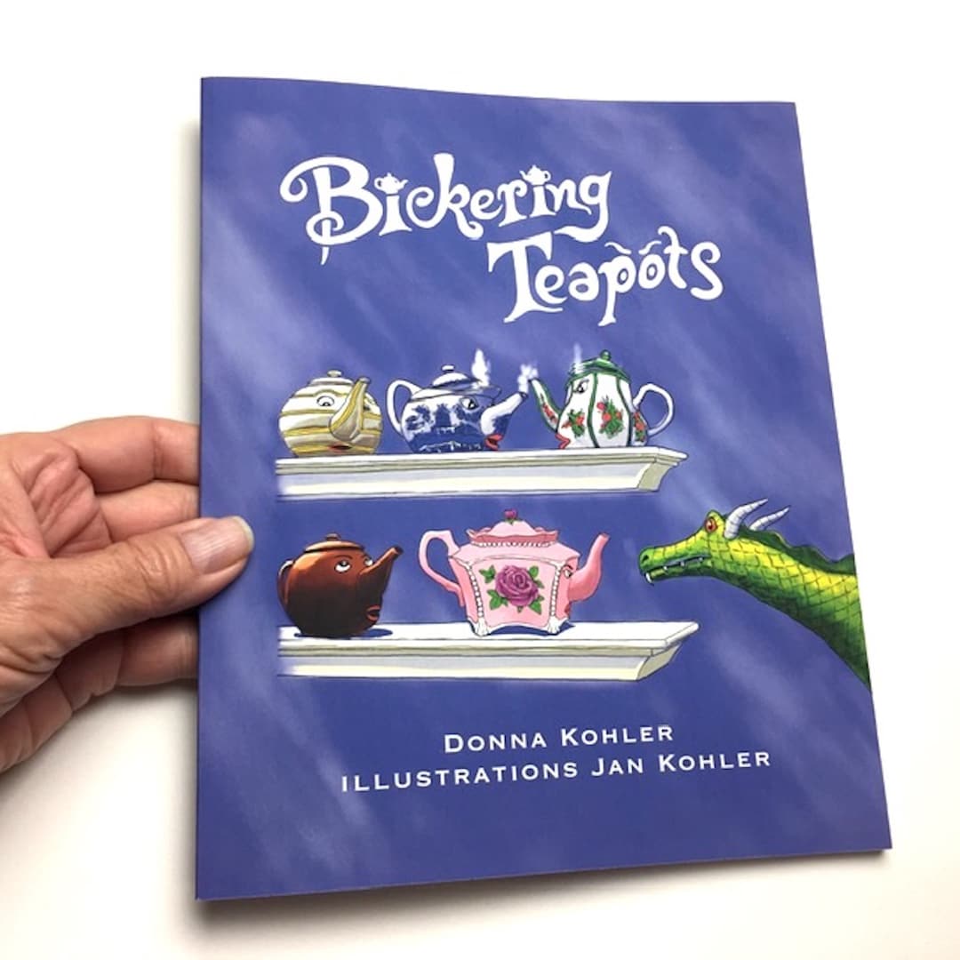 Bickering Teapots Story Book Teatime Dragon Teapot Read Aloud Etsy