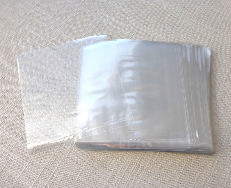 4x4 Inches 100 Flat Crystal Clear Poly Bags 1.5 Mil Thick Etsy