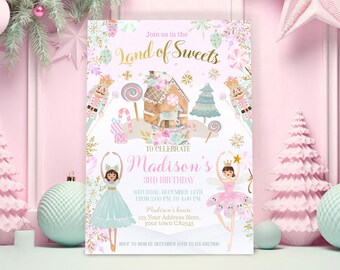 Nutcracker Birthday Invite for All Ages - Editable Digital Invitation for a Magical Party