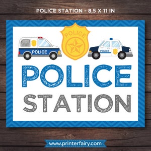 SALE Police Birthday Party, Police Printables, Police Station Party, Cops and Robbers Birthday Party, DIGITAL files image 3