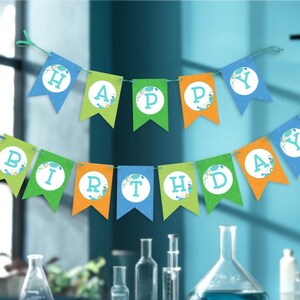 Science Birthday Party Banner, EDITABLE, Science Theme Party, Science Invitations, Science Party, Mad, Scientific, Printable Invitation