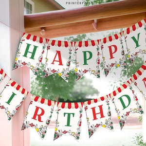 Italian Party Editable Banner, Pizza Birthday Party, Spaghetti Birthday Party, Chef Birthday Party, Personalized Printable Garland