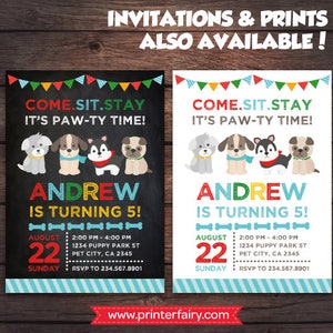 Pet Adoption Party Prints, Make a Hat, Puppy Birthday party, Digital files, Instant download image 4