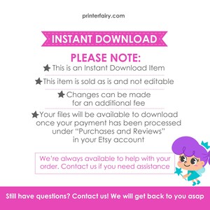 Kitty Cat Adoption Party Games, Kitten Birthday (Instant Download) image 8