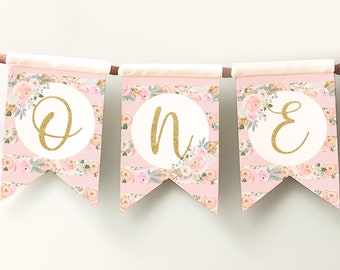 Editable Pumpkin First Birthday Banner, Pumpkin Patch Party Decoration Autumn Fall Birthday Party for girls, Pumpkin Garland Bunting Banner