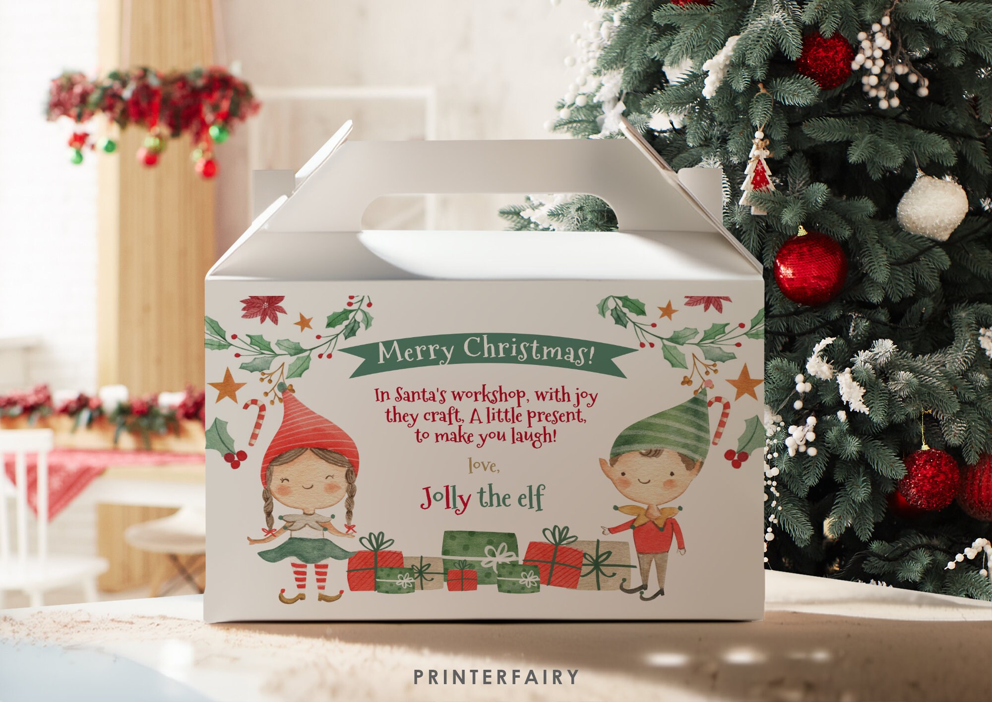 Easy Treat Gable Boxes – Christmas