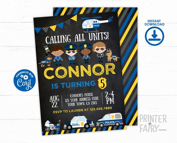 Editable Police Birthday Invitation Cops Robbers Birthday Party Police Car Invitation Instant Download By Printer Fairy Catch My Party Editable Police Birthday Invitation Cops Robbers Birthday Party Police Car Invitation Instant Download By Printer Fairy Catch My Party