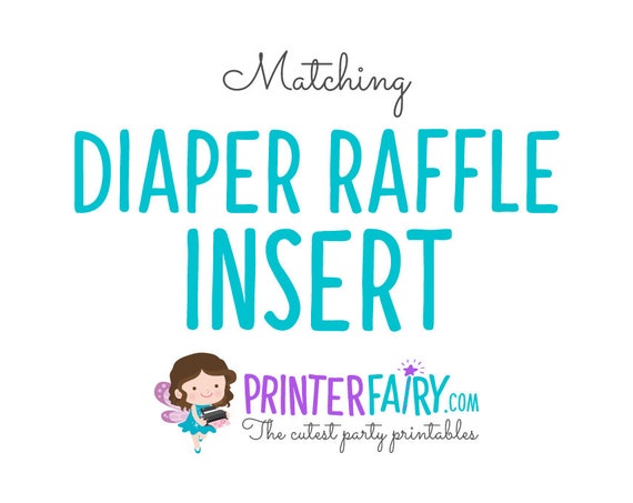 matching diaper raffle ticket baby shower diaper raffle by raffle printer