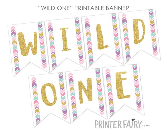 Wild One Banner, Dreamcatcher Birthday Party, Tribal Birthday ...