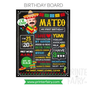 Fiesta First Birthday, Cinco De Mayo PRINTABLE Decorations, Banner ...
