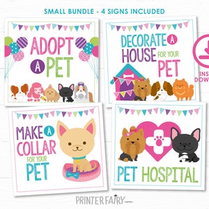 Pet Adoption Party, Puppy adoption party, Puppy birthday, Digital files, 4 prints, Instant download image 1