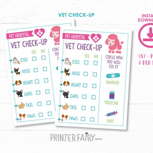 Pet Adoption Party, Pet Hospital, Puppy adoption party, Digital files, 2 prints, Instant download image 3