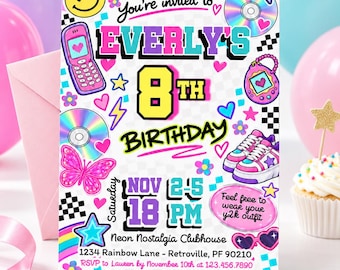 y2k Birthday Card Digital Instant Download Any Age