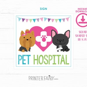 Pet Adoption Party, Pet Hospital, Puppy adoption party, Digital files, 2 prints, Instant download image 2