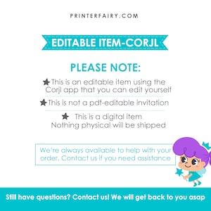 3人で楽しむティーパーティーの誕生日招待状、編集可能なワンダーランドパーティー（デジタルダウンロード） 画像 9