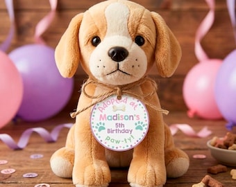 Puppy Pawty Favor Tags, Dog Birthday, Adoption Party (INSTANT DOWNLOAD)