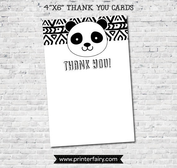 Panda Blank Thank By yourself Playing cards, Black and white celebration, Panda Birthday Occasion, Panda Kid Shower, Blank, Electronic, Fast Obtain photo relating to Printable Thank You Cards Black and White called Panda Blank Thank Your self Playing cards, Black and white celebration, Panda Birthday Celebration, Panda Youngster Shower, Blank, Electronic, Quick Obtain