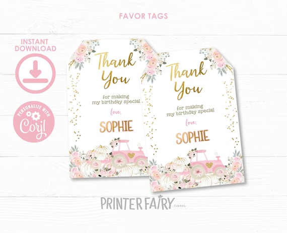 Pumpkin Patch Favor Tags, EDITABLE, Thanksgiving Thank You Tags, Little Pumpkin Birthday, Thanksgiving Gift Tags, Instant Download Il_570xn