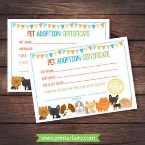 Puppy Adoption Party, Pet Adoption Station Party Package, Puppy birthday, Digital files, 7 designs Included, Instant download image 3