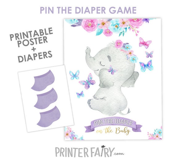 pin the diaper on the baby