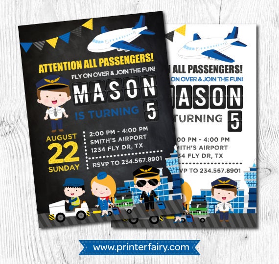 airplane invitation airplane birthday time flies birthday