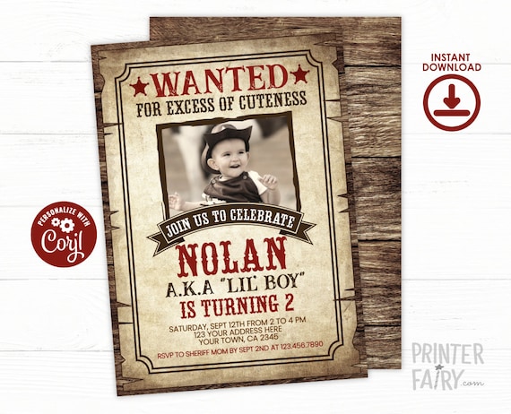 Wanted Poster Party Invitation Page 11 | Wanted Poster Template Images