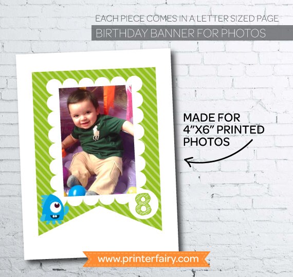 Little Monster 1st Birthday Decorations, Little Monster Banner, Monster Birthday Decorations, Boy first birthday, Instant download Il_570xn