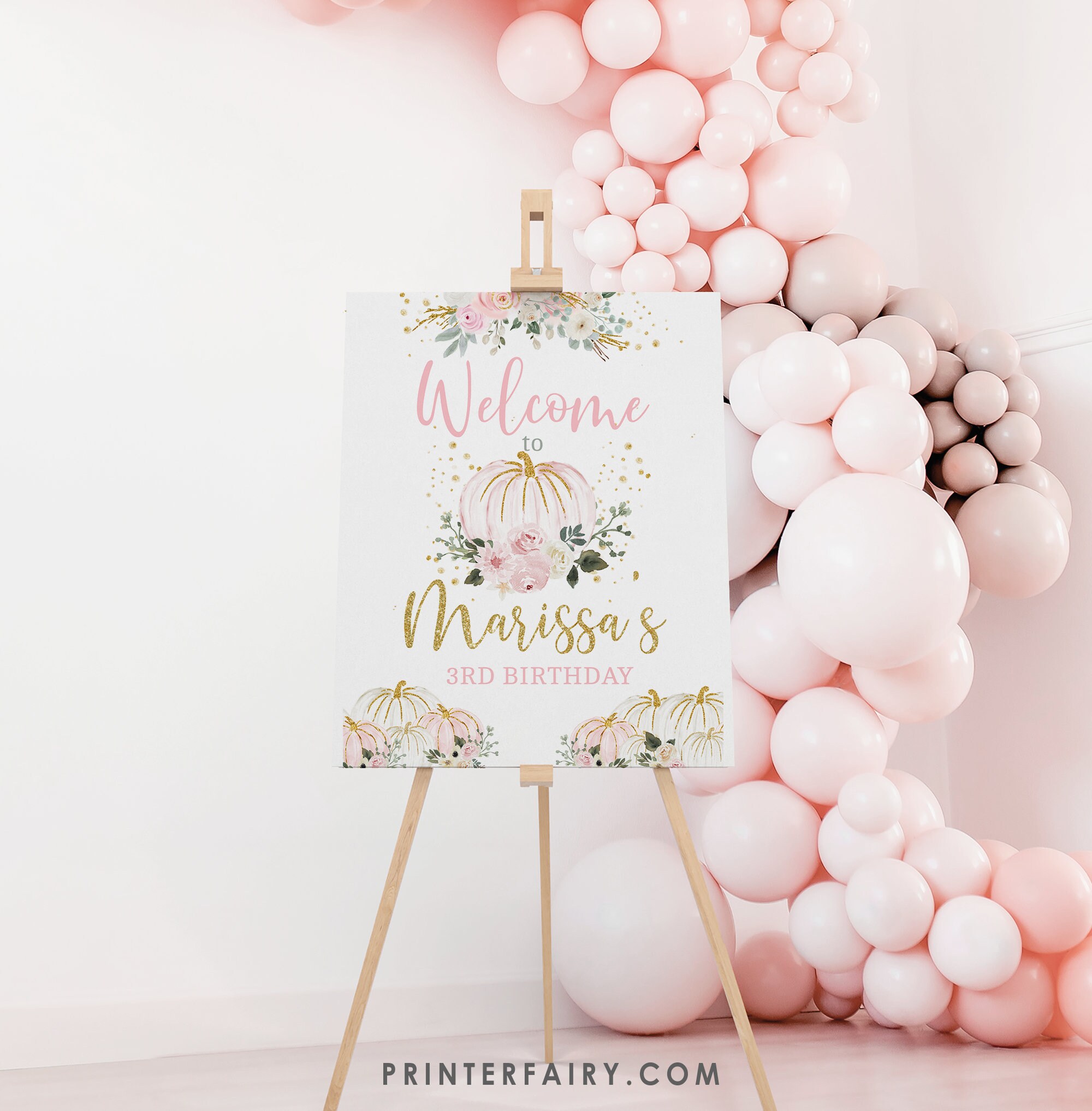 „A Little Pumpkin Is On The Way“ – Glitzer-Banner Für Babyparty, Herbst & Thanksgiving