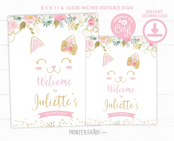 Kawaii Kitty Custom Valentine's Day Card Bundle 12 Designs Instant Digital  Download PDF & JPEG 