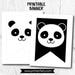 Panda Banner Panda Birthday Party Panda Baby Shower Panda