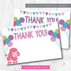 Pet Adoption Party, Puppy thank you cards, Puppy birthday, Dog birthday, Digital files, Instant download image 3