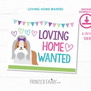 Puppy adoption party, Puppy Birthday Party, Pet Adoption Party, Puppy printables, Digital files, 3 signs, Instant download image 3