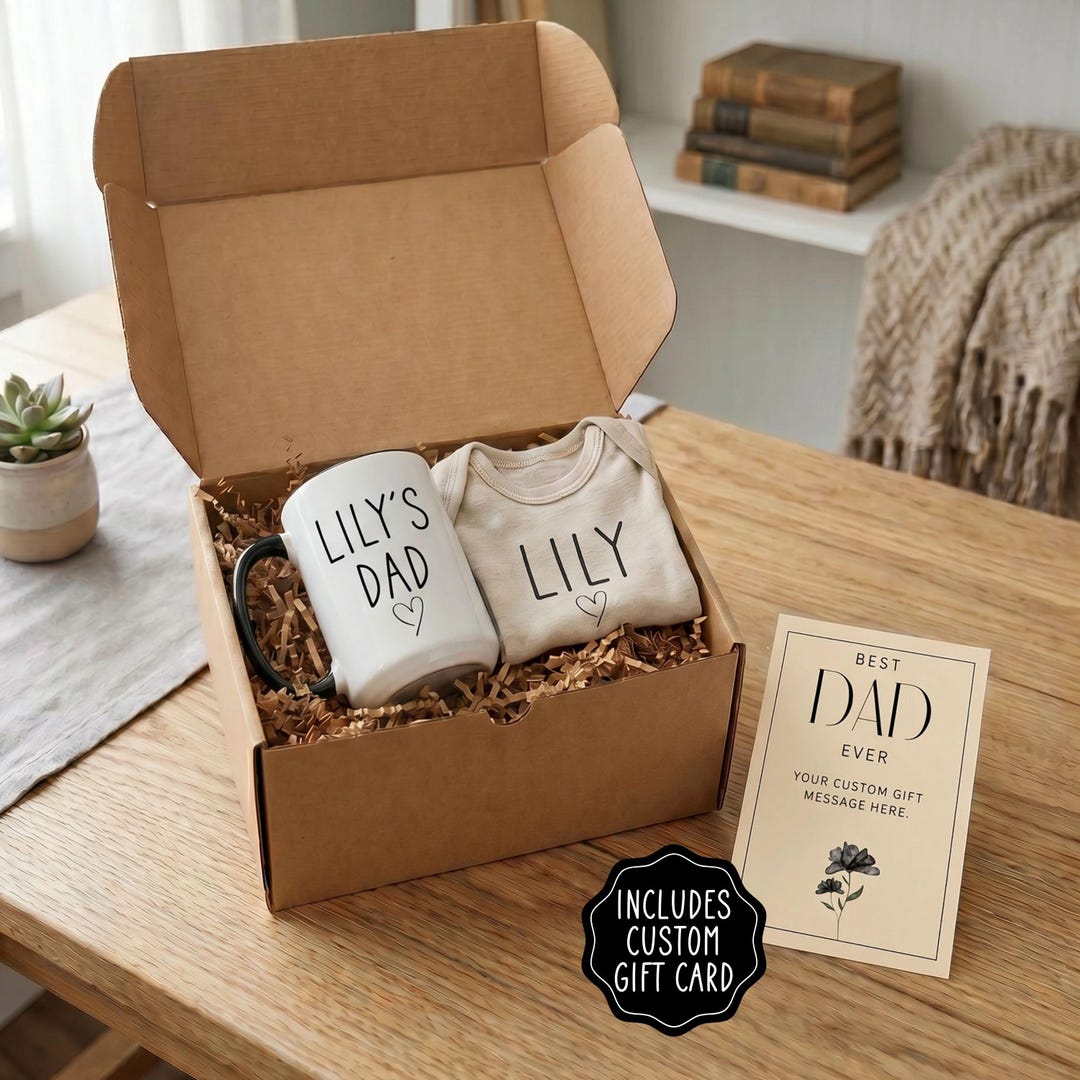 Custom New Dad Gift Box, Expecting Dad Gift, First Time Dad Gift, New ...