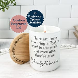 Memorial Candle Gift, Loss of Loved One, Sympathy Candle, Funeral Gift, Celebration of Life, In Memory Remembrance Candle, Condolence Gift