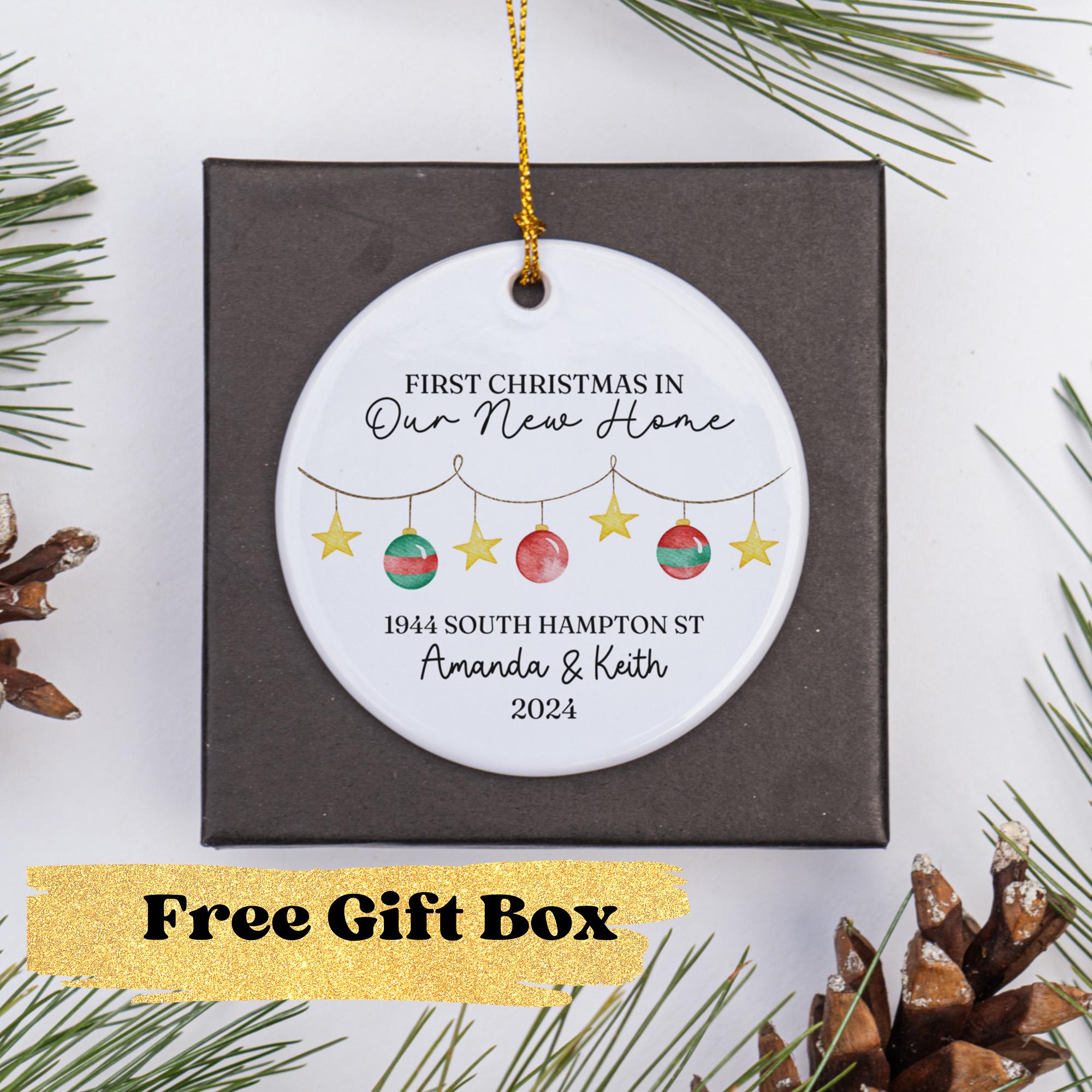 First Home Christmas Ornament Digital Files GLOWFORGE Files Laser Ready SVG