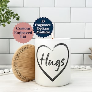 Sending Hugs Candle, Sorry For Your Loss, Thinking of You Gift, Condolence Gift, Sympathy Candle, Grief Gift, Mourning Gift, Funeral Gift