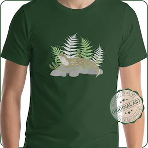 New Zealand Tuatara T-shirt | Mens Tuatara T-shirt | Tuatara Art Shirt | New Zealand Wildlife T-Shirt | Unisex Size | Tuatara Reptile Shirt