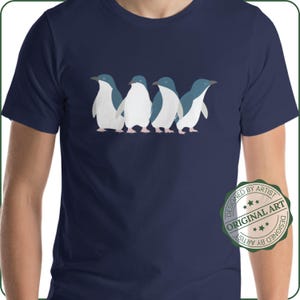 Pinguin T-Shirt | Korora Shirt | Kleiner blauer Pinguin | Herren Pinguin T-Shirt | Feen Pinguin | Unisex Größe | Neuseeland Vogel T-Shirt