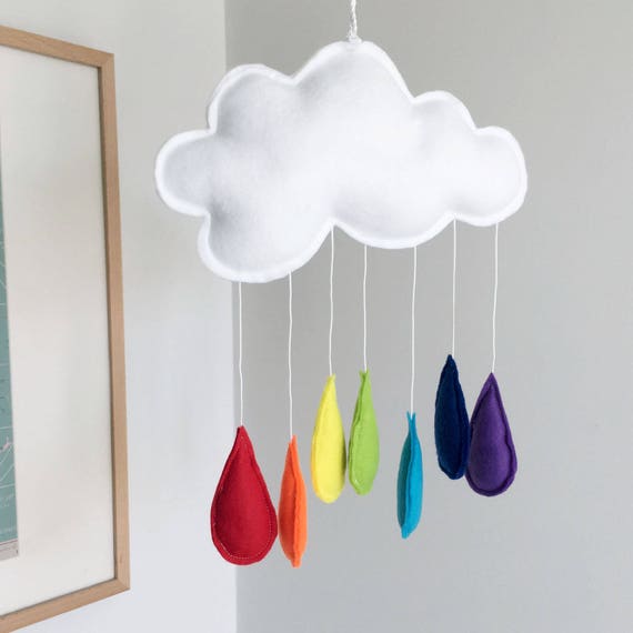 rainbow nursery mobile