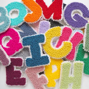 Wool Iron on Letter Patch