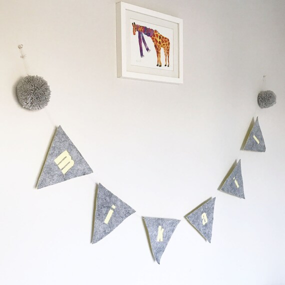 personalised nursery bunting