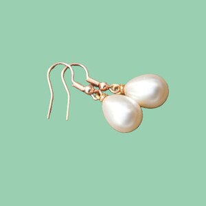 Perlen Ohrschmuck, weiß