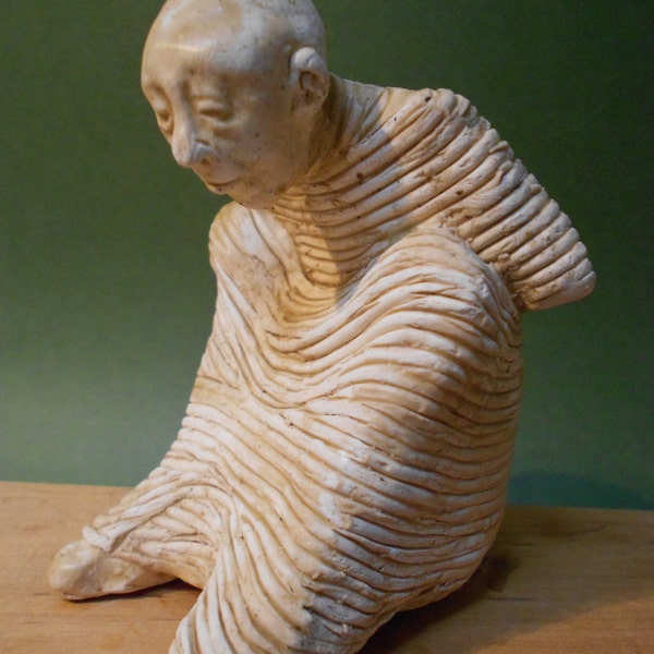 Reserved for Artsy Fartsy. Weary: One of a Kind Handmade Stoneware Sculpture