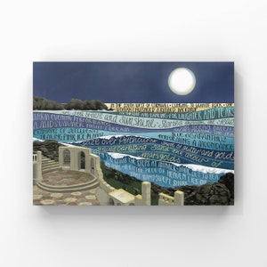 Minack Theatre, Cornwall, Art print of Minack Theatre, Minack Painting, Cornwall Poster