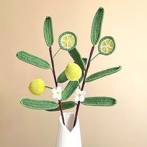 Handmade Crochet Flower, Crochet Leave, Crochet Flower Bouquet - CY-21