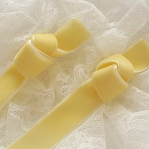 Nastro di velluto 3 yards in Lt Yellow (3/4 di pollice) Più colore per scegliere R-34-16