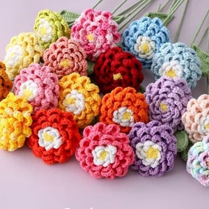 Handmade Crochet Flower, Crochet Peony, Crochet Flower Bouquet - CY-36